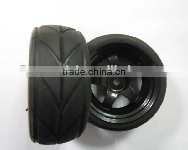 RC Racing Tires Tyre Wheel Rim Fit HSP HPI 1:10 On-Road Car Pre-glued Car Tires photo-2