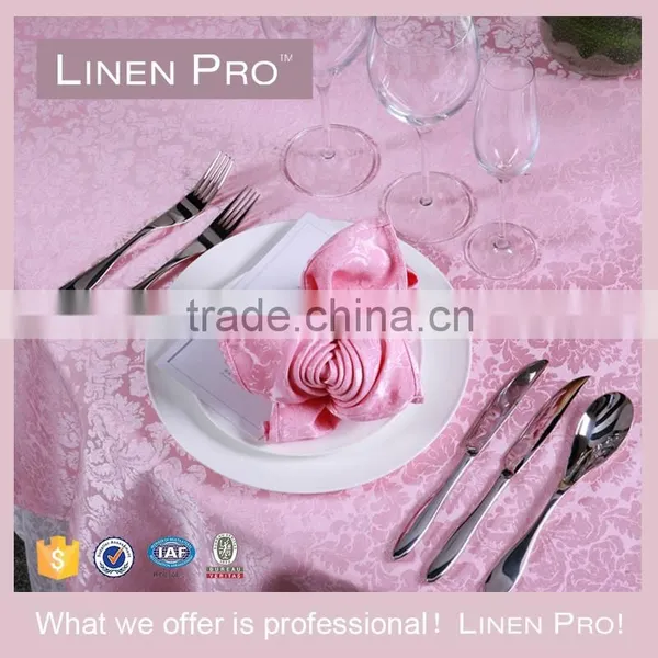 LinenPro Polyester Napkin Embroidered Restaurant Dinner Napkin photo-2