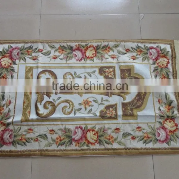 Stock Prayer Rug!High Quality Artificial Silk Embroidery Prayer Rug