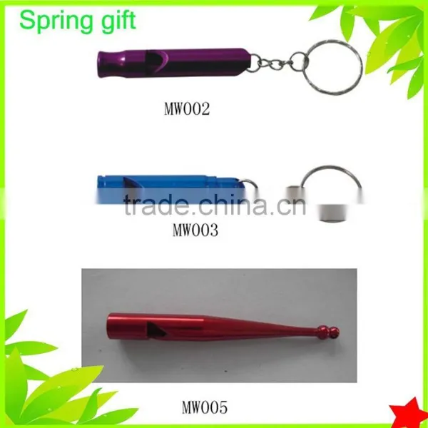 Bullet Shape Whistle, Metal Safety Whistle With Key Chain photo-2
