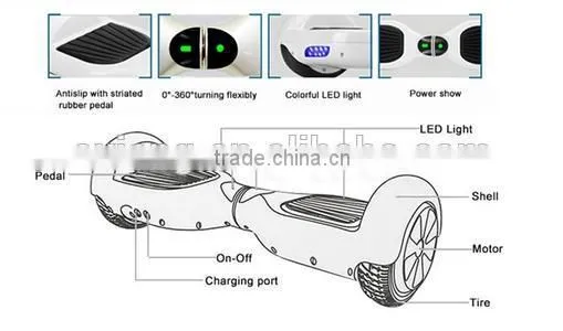 Two Wheels Self Balancing Scooter 2016 Popular Products photo-2