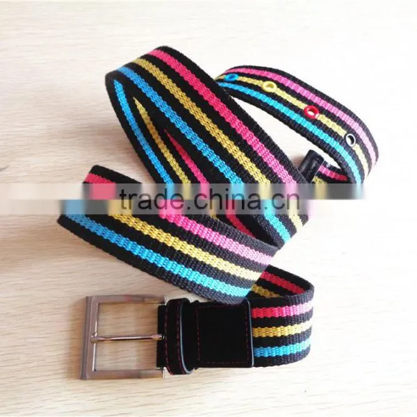 Factory Customized Canvas Sport Cotton Fabric Belt
