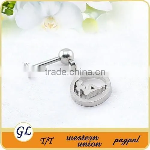 LR01132 Stainless Steel Dangle Scissors Piercing Labret Stud photo-3