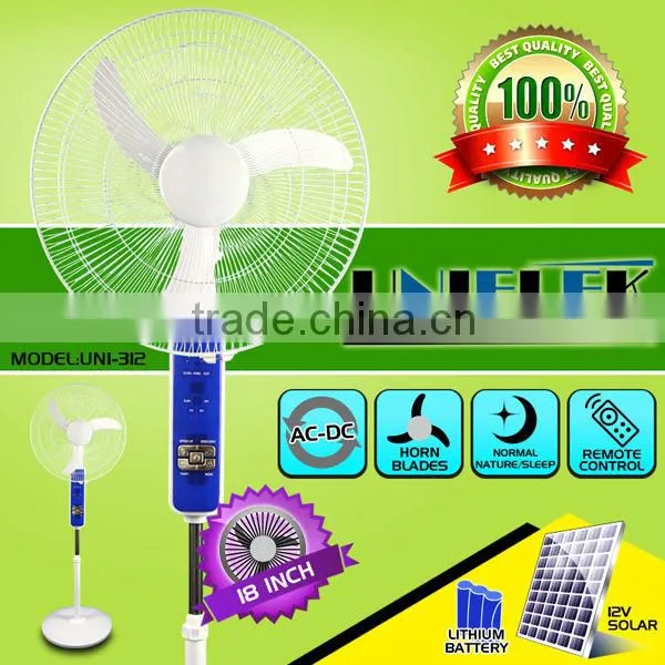 Free Use Sun Power Supply Solar dc Fan Emergency Lighting Pedestal 12v Battery Rechargeable Fan photo-6