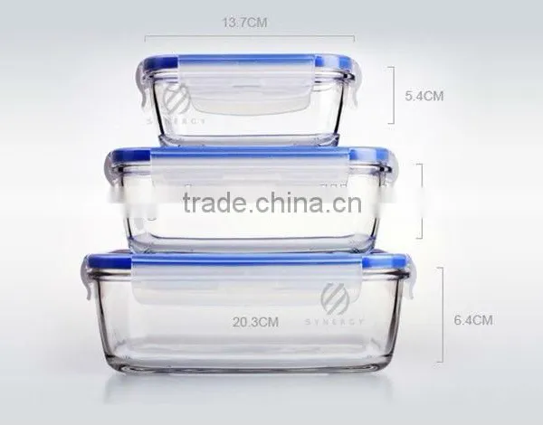Competitive Price Pyrex Glass Lock Food Container photo-2