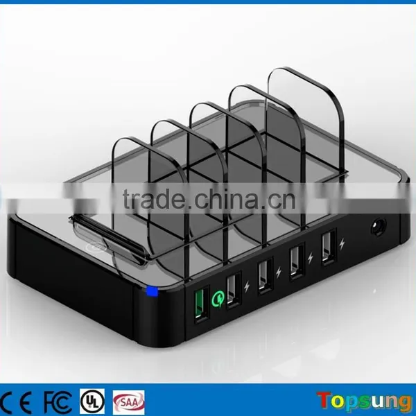 Amazon Hotsale 5-in-1 Quick Charger Usb Power Adapter for Iphone LECHANCE photo-4