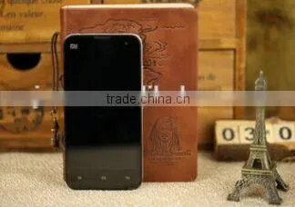 Hard Cover Customised Logo PU Leather Notebook Printing photo-3