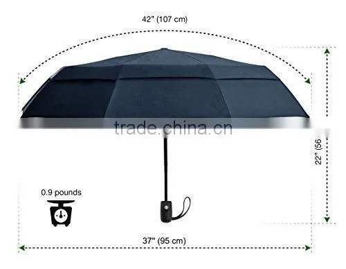 Wind Resistant Air-Vent Auto Open and Close Foldable Umbrella photo-6