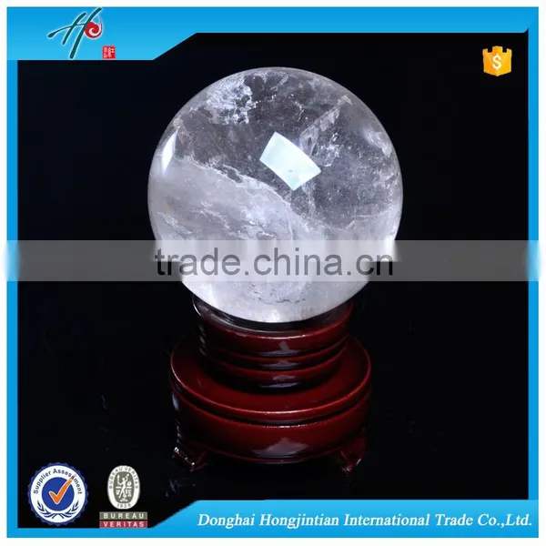 HJT Nature Clear Crystal Ball Personalized Quartz Sphere photo-3