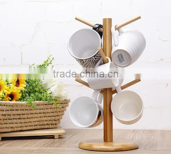 Bamboo Cup Rack