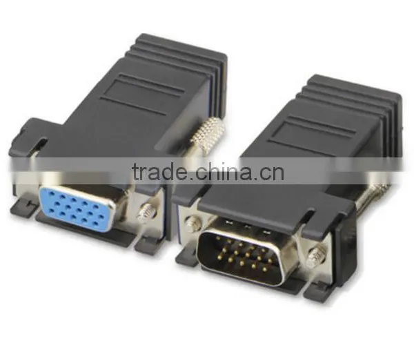 Wholesale VGA 15pin Female to RJ45 8P8C Female Adapter photo-2