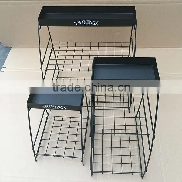 New Arrival High Quality Customized Wire Desk Tea Box Rack photo-2
