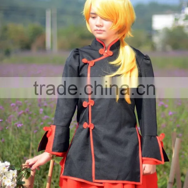 Facotry Whosale Synthetic Fiber Yellow Bob Cosplay Wig photo-6