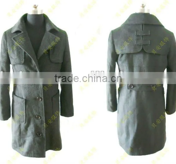Ladies Woolen Trench Coat