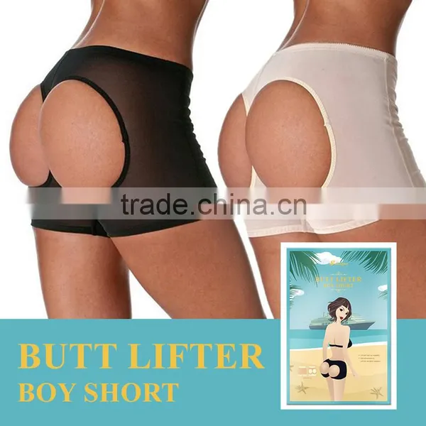 S-SHAPER Women Seamless Butt Lifter Panty With Box Push Up Panties Tummy Control Lift Up Buttocks Boyshort Shaper photo-4