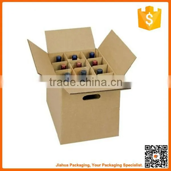 OEM Custom Corrugated Paper Wine Box With Dividers photo-6