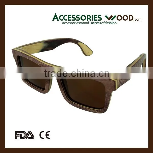Wholesale High Quality Wood Mens Sunglasses Real Wood Handcrafted Sunglasses photo-2