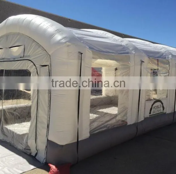 Custom White Inflatable Spray Booth Inflatable Car Spray Tent Inflatable Paint Booth
