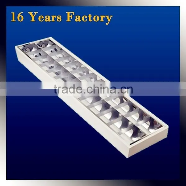 Manufacture 4*18W T8 Grill Tray Troffer Lamp Lighting Fixture photo-3