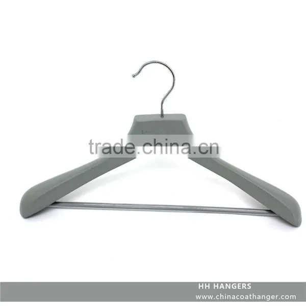 The HEAD Wooden Suit Hanger With Grey Matt Paint and With Wooden Bar photo-2