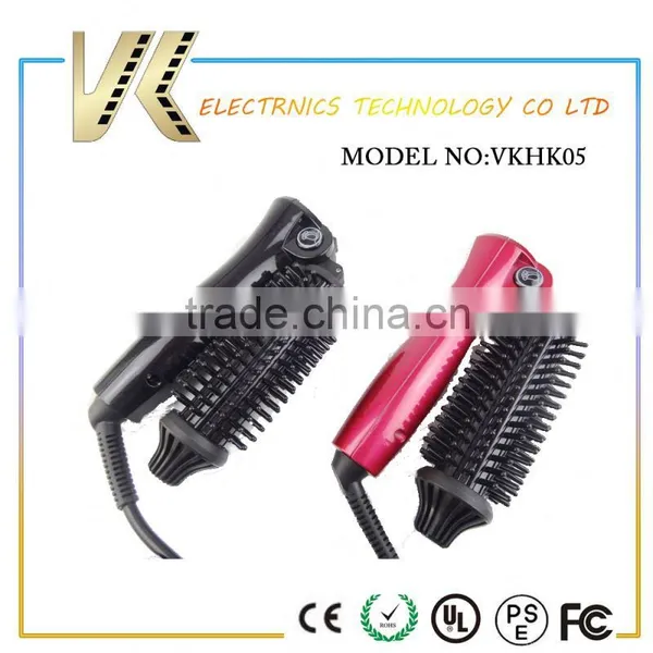 Electric Magic Curling Brush Iron Mini Folding Curling Iron Brush Hair Curler photo-2