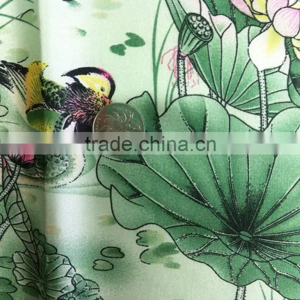 Soft Quick Dry Fabric Brushed 100% Polyester Warp Knitting Fabric Printed for Garments and Textile