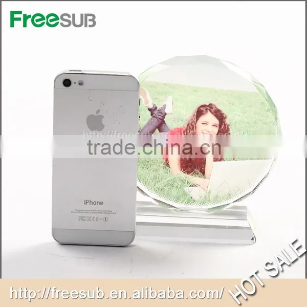 Freesub BSJ03E Dia 120mm Round Sunflower Blank 3D Sublimation Pictures of Crystals photo-3