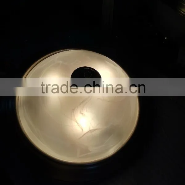 LED 15" Circles Flush Mount Ceiling Brushed Nickel Fixture With Glass Shade 3*E26 UL,CE, ETL,ROHOS. photo-3