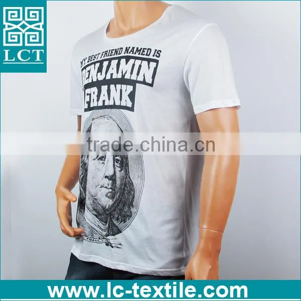 LCTN1786 Wholesale Franklin Fashion Design 95 Cotton 5 Spandex t Shirts photo-2