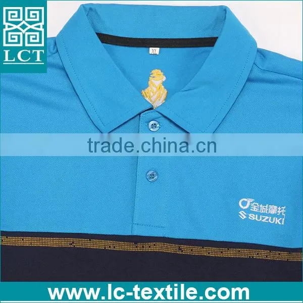 Personalized Embroidery Pique Cotton Royal Blue Polo Shirt Uniform photo-3