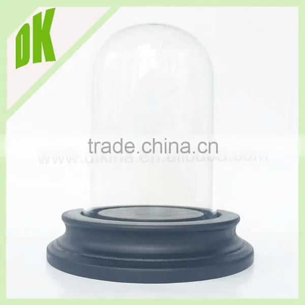 2015 New Wooden Base With Transparent Glass of Flower Vase Terrariums/display Glass Vase Wooden Base photo-5