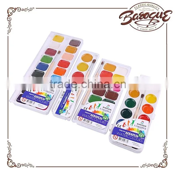 Watercolor Color School Children Drawing Artist Material Set Semi Dry Watercolor Cake photo-2