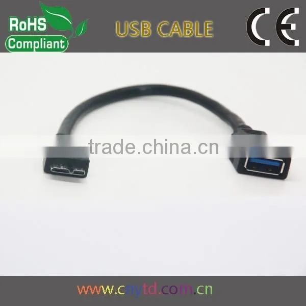 18cm Black Micro Usb 3.0 Otg Cable photo-5