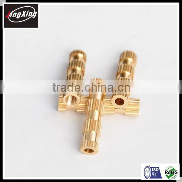 M3X22 Long straight Brass Knurled Threaded Inserts Nut
