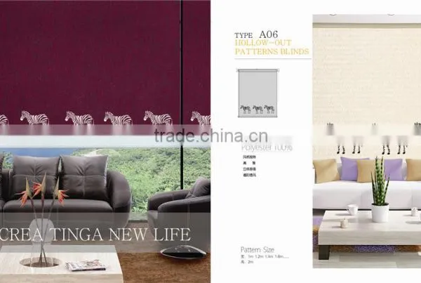 Laser -cut Roller Blinds Fabric /panel Screen Fabric /translation Shade Fabric photo-6
