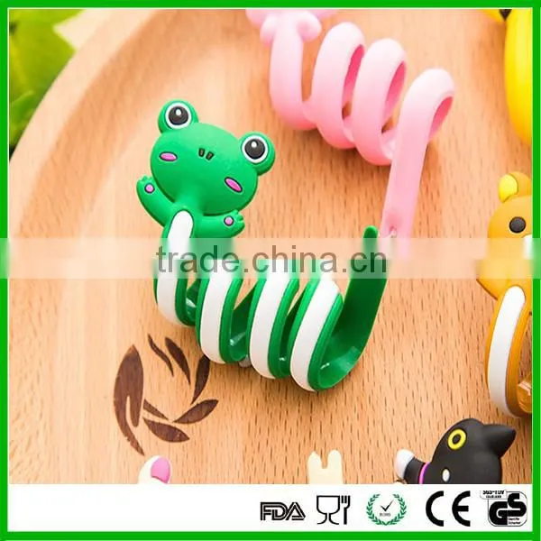 Free Sample Silicone Cable Ties Wires Wrap Earphone Bag photo-3
