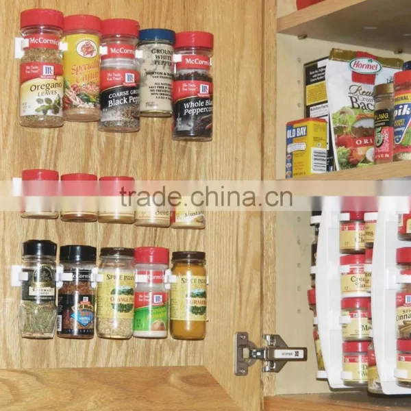 5 PCS/LOT Kitchen Rack Plastic Wall Spice Storage Rack photo-4