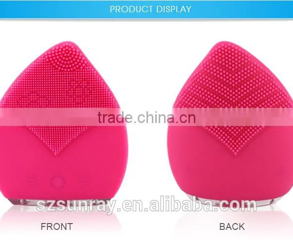 Wholesale Beauty Massage Deep Pore Clean Roller Facial Massage Cream Silicone Facial Cleansing Brush photo-2