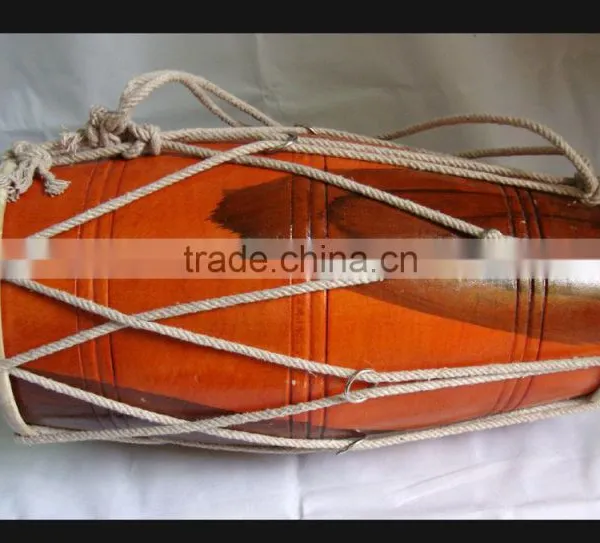India Musical Instrument Dholak Drum Rope Tuned Dholki Dhol photo-2
