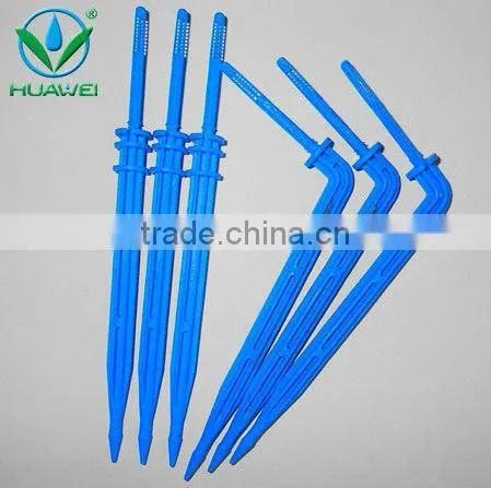 One-Four Branch Drip Irrigation System Using Straight And Bend Drip Arrow Or Arrow Dripper