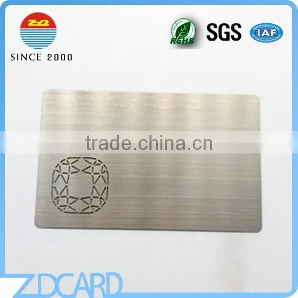 Metal / Silver Color Brushed Metal Business Cards photo-6