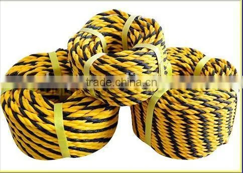 Low PriceTwist Type 3 Strand Plastic Ropes pp Rope Tiger Ropes for Wholesale