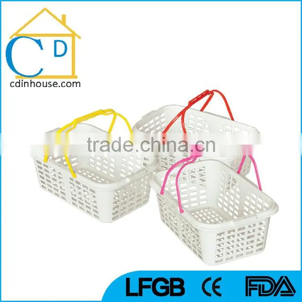 Plastic Hand Carry Supermarket Grocery Shopping Basket photo-2