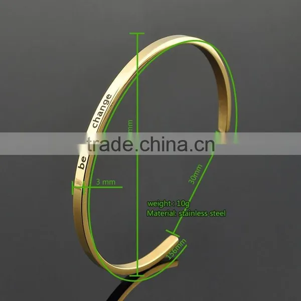 2017 Newest Design OEM Custom Hand Stainless Steel Cuff Bracelet photo-4