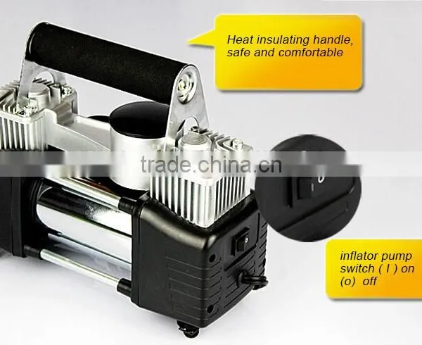 Metal Double Cylinder Mini Car Air Compressor/Car Inflator photo-4