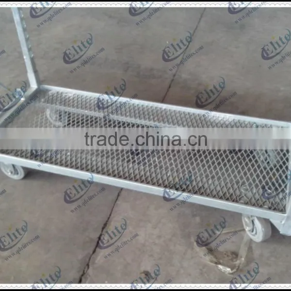 Expanded Metal Lath Nursery Plant and Grow Seedling Flower Trolley Cart photo-6