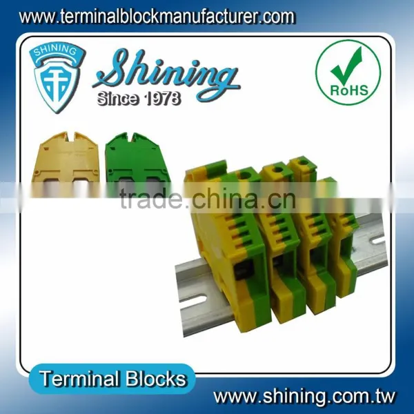 TF-G Series Euro Type Din Rail Mounted Ground Earth Terminal Block photo-4