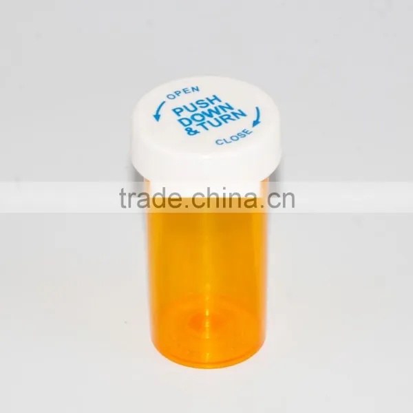 Childproof Vials Plastic Children Resistant Cap Vials photo-2