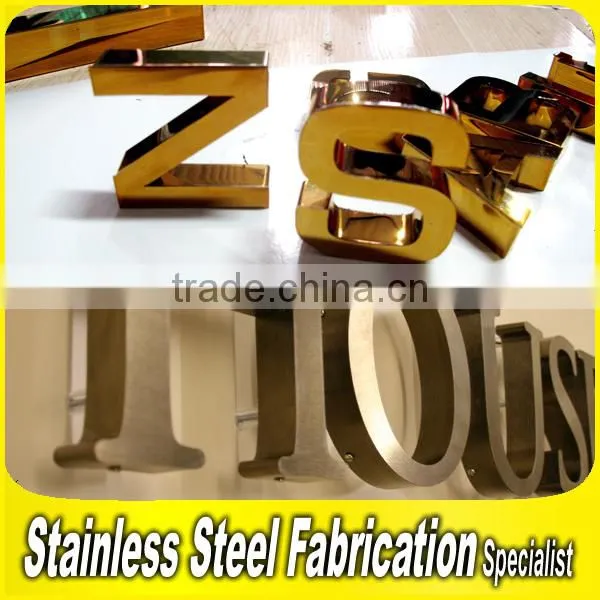 Logo Sign 3D Stainless Steel Letter Sign Metal Sign photo-5