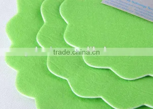 3pc Round Felt Cloth Placemat Printed Coaster photo-5